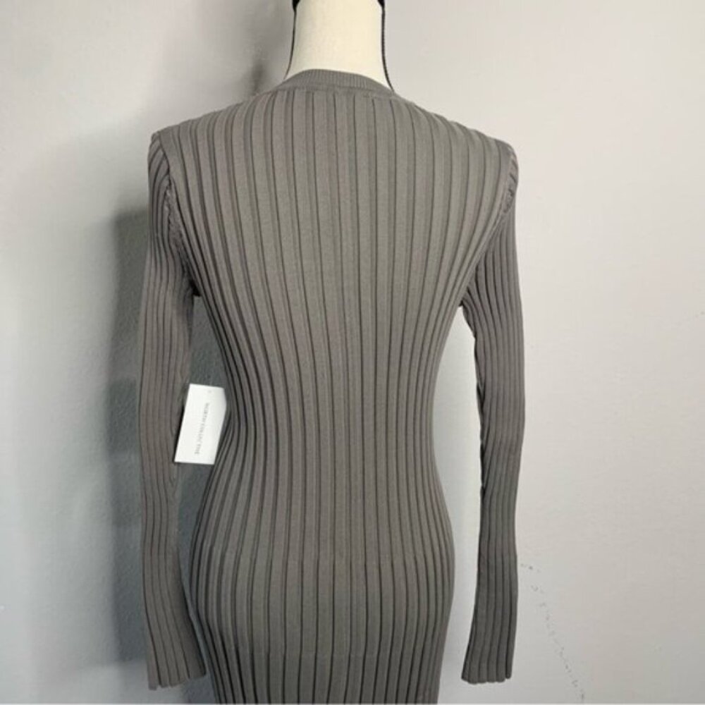 NWT Worth Collective Colette Premium Long Sleeved Ribbed Knit Maxi Dress - Picture 10 of 13